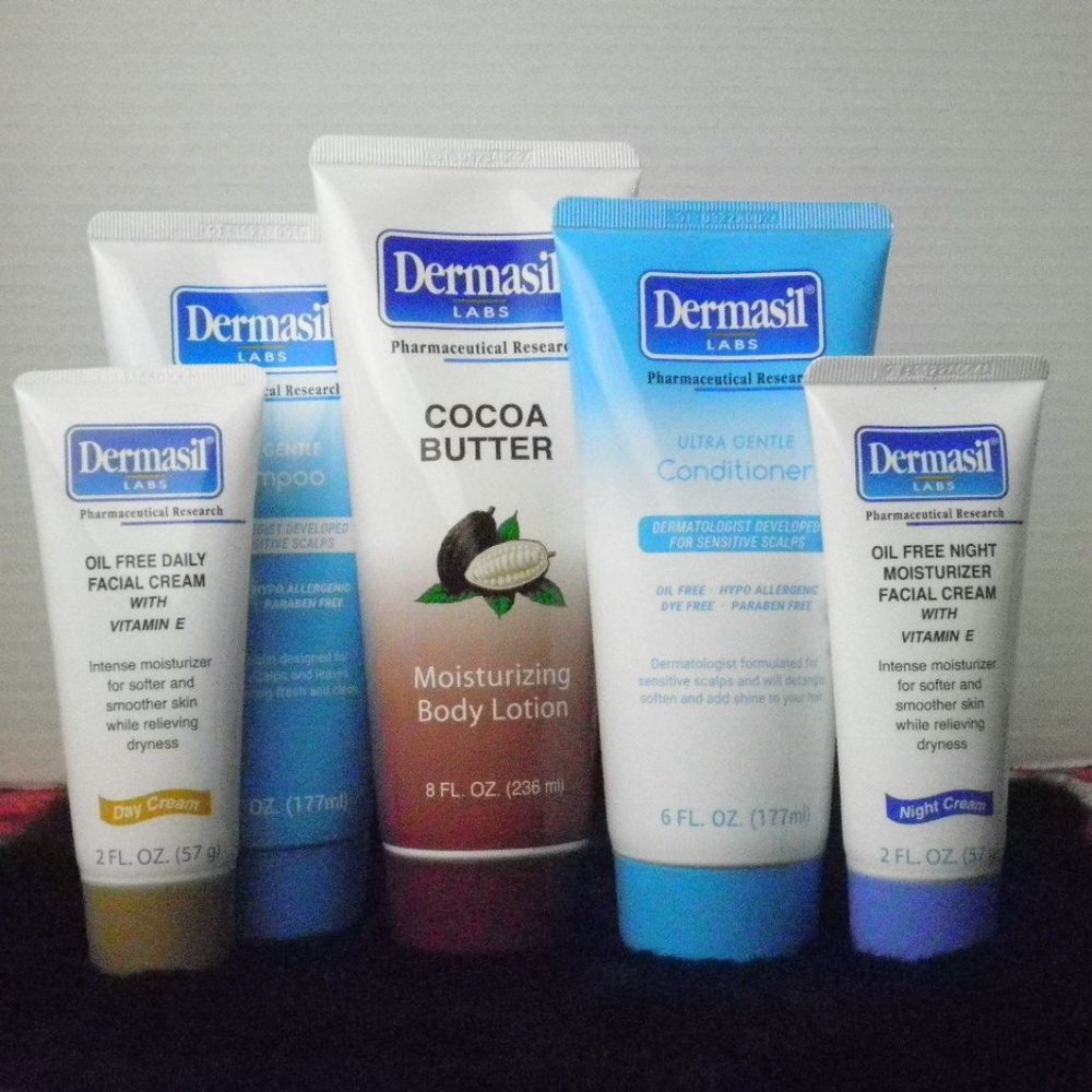 Dermasil Labs Sensitive Gentle Skincare Haircare Bundle 5pc